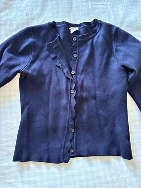DRA Los Angeles Button-Front Cardigan in Blue Size XS